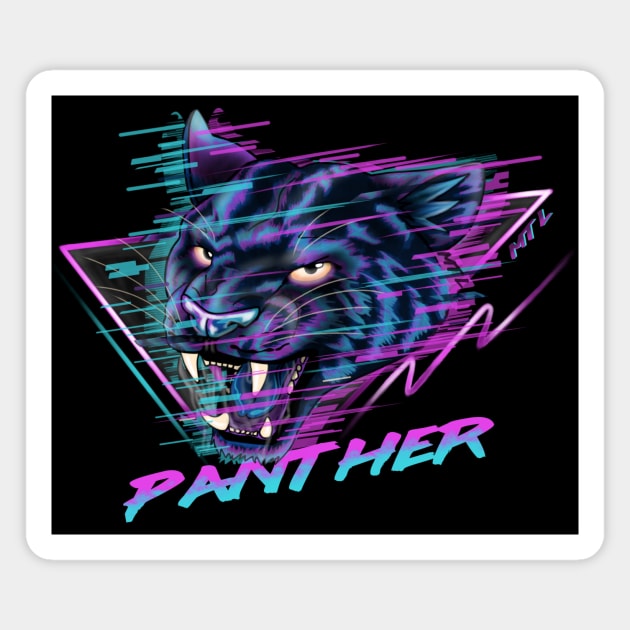 Panther Glitch Magnet by MelisaTheLombax